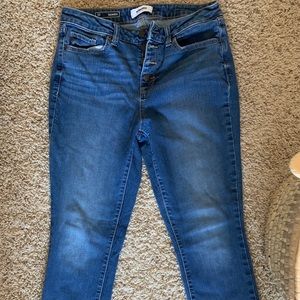 Sonoma Skinny jean high waisted with button fly